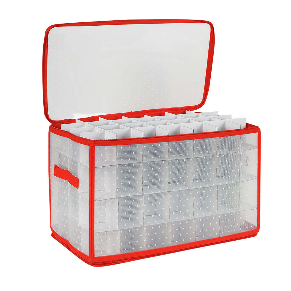 Sac de rangement pour ornements de Noël 112 compartiments