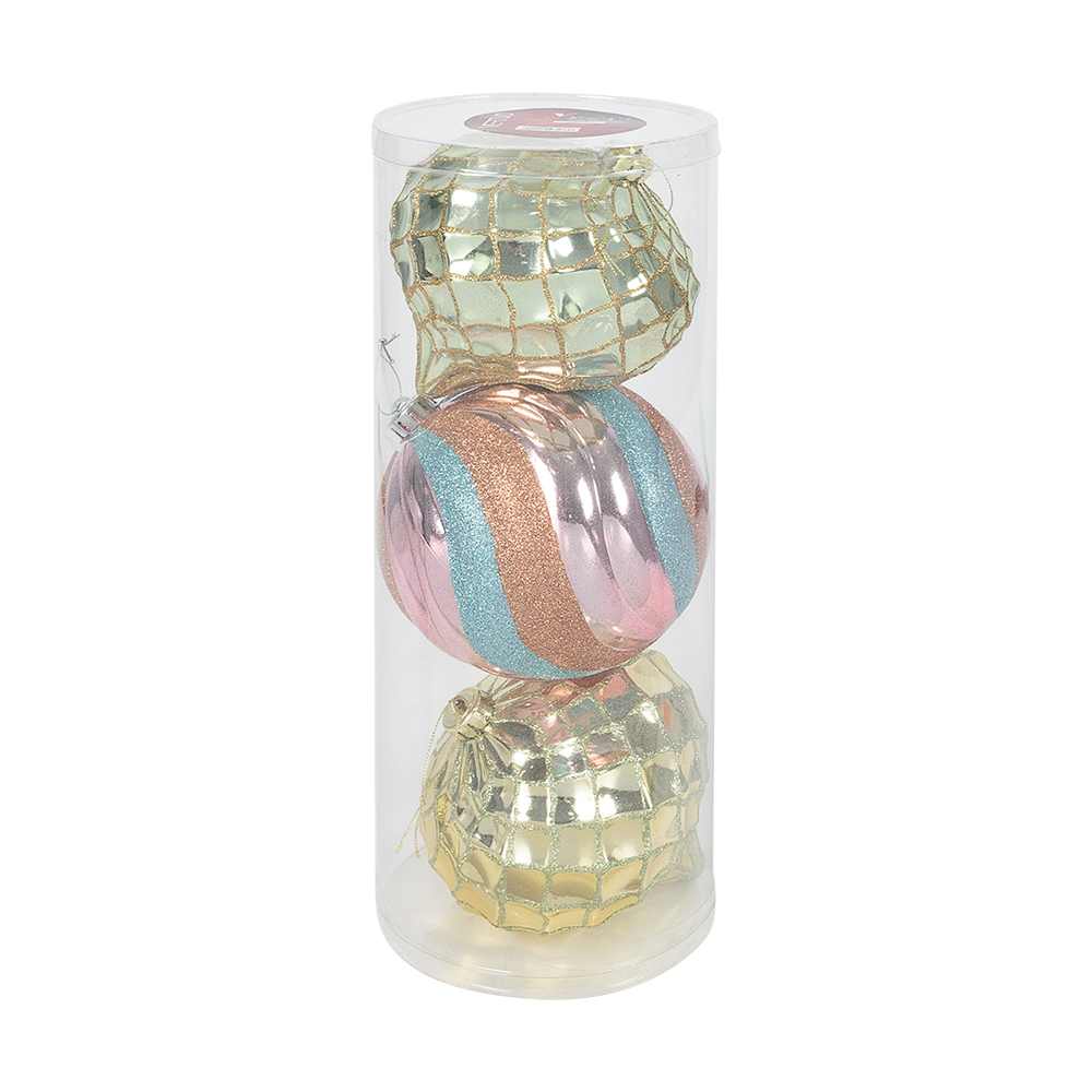 Boules de Noël 5 7/8 po Ens/3 VERTUO