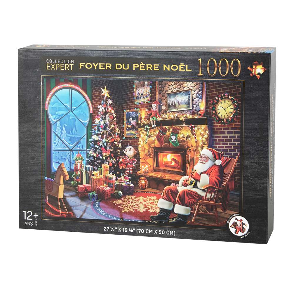 Casse-tête Foyer du Père Noël 1 000 morceaux