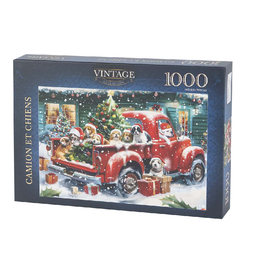 Casse-tête Camion et chiens 1 000 morceaux