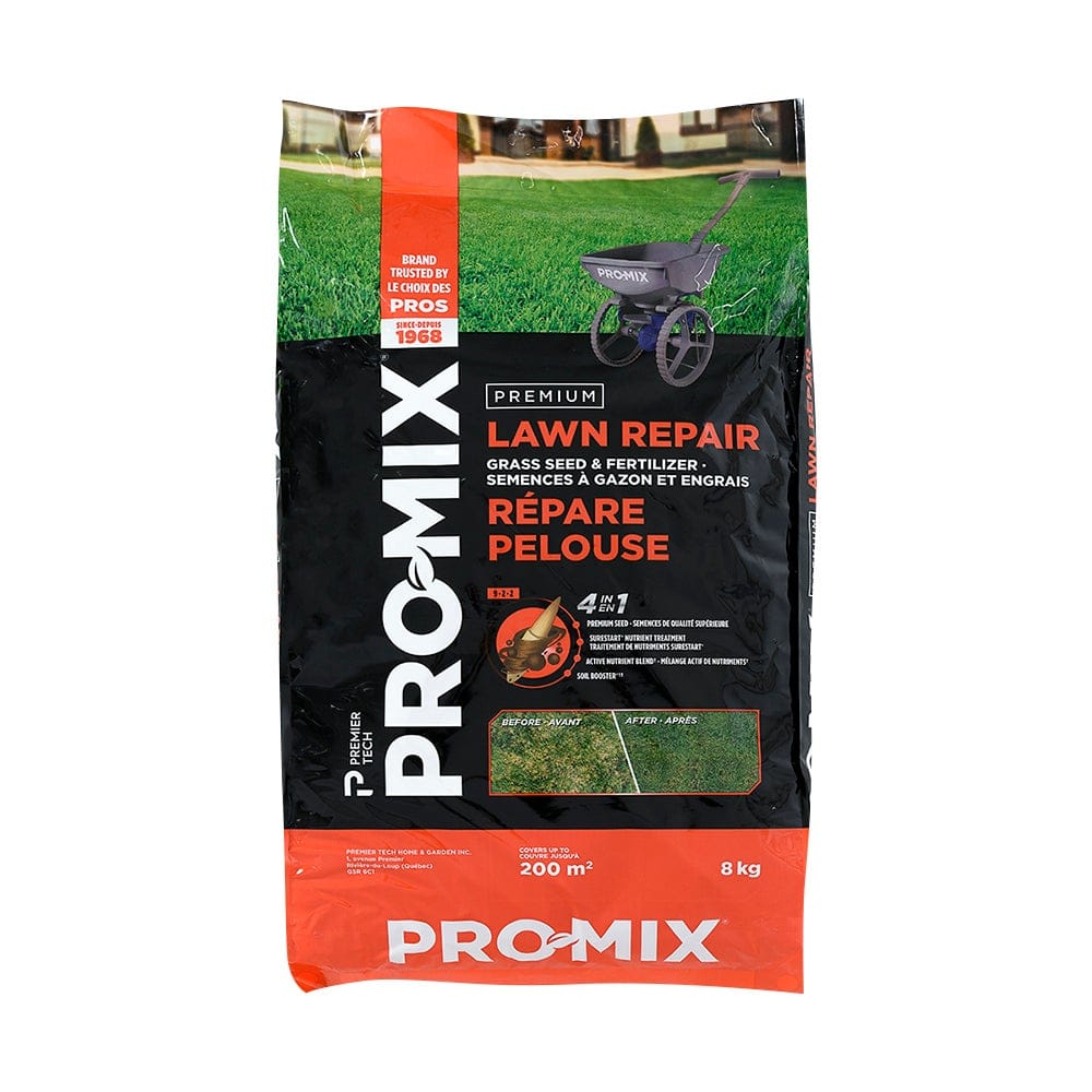 Semences et engrais répare-pelouse 4-en-1 Pro-Mix 8 kg