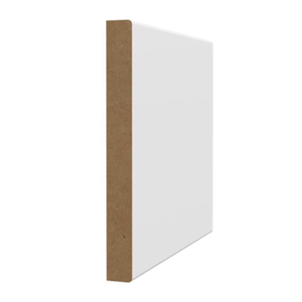 Plinthe rectangulaire en fibre de bois 3/8 po x 3 1/2 po x 8 pi