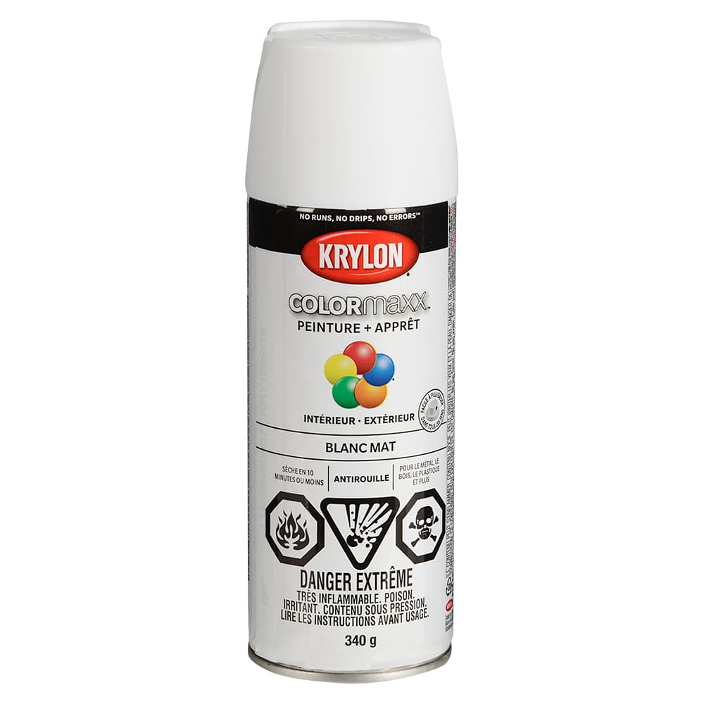 Colormaxx Flat White Paint & Primer 340 g