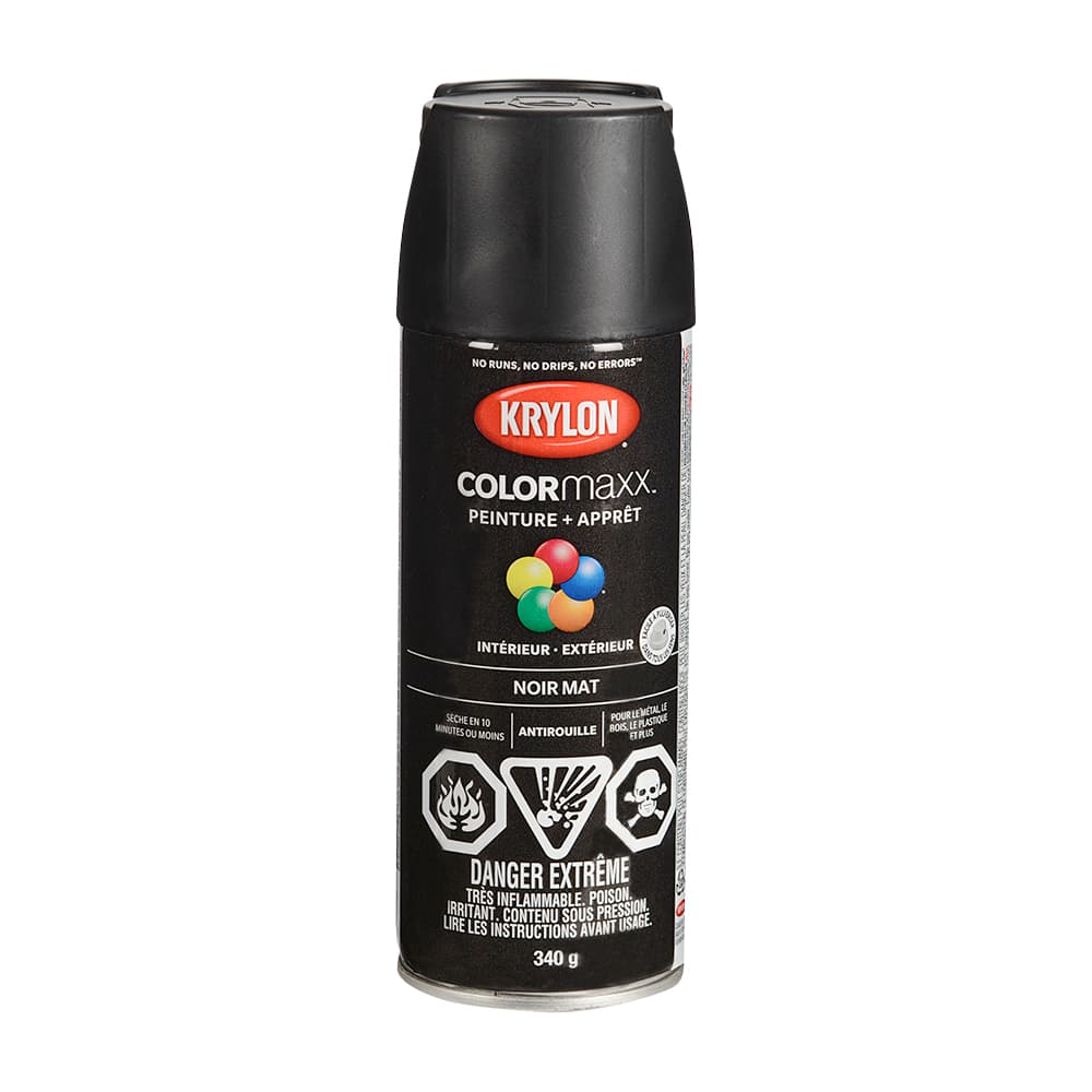 Colormaxx Flat Black Paint & Primer 340 g