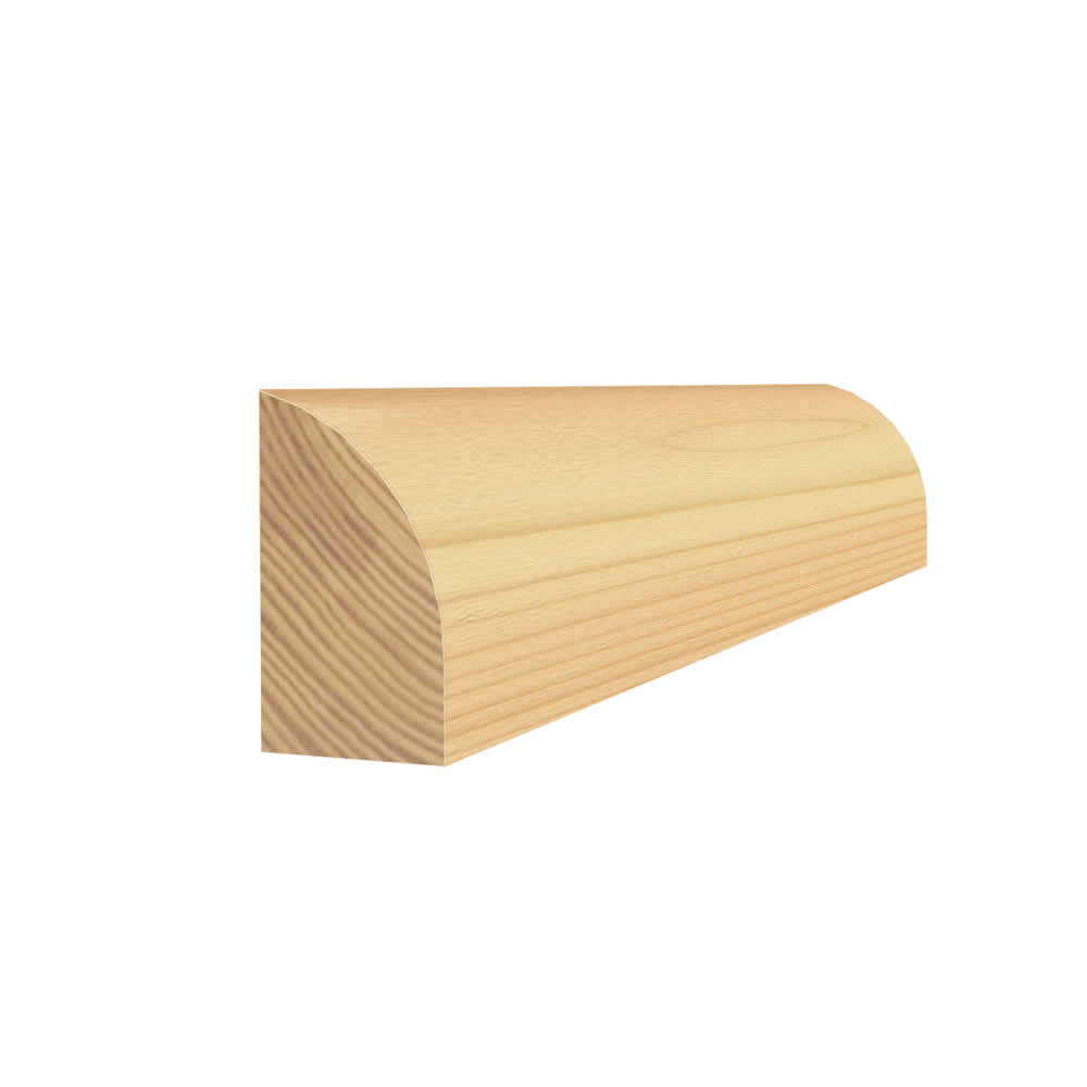Clear Jointed Pine Quarter Round Moulding - 7/16 in. x 11/16 in. x 8 ft.