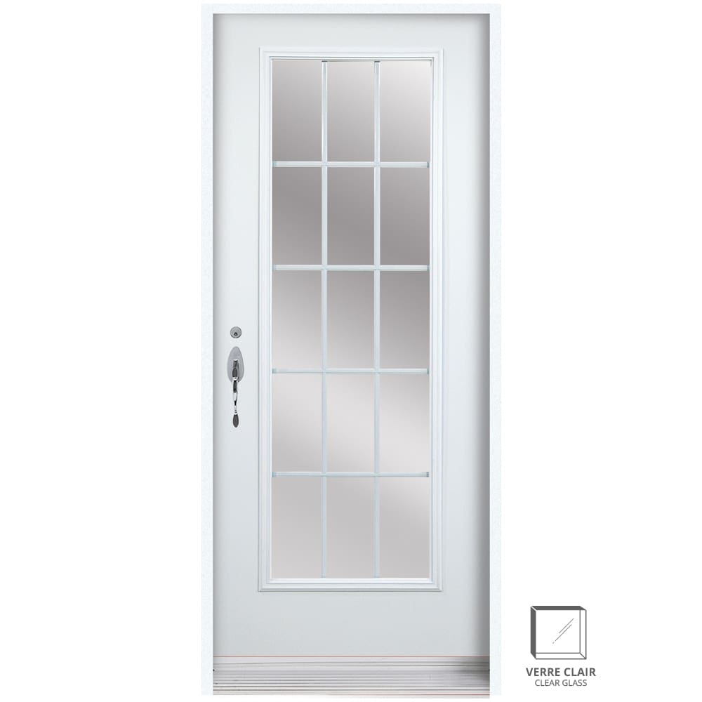 Porte en acier 34 po A14 droite