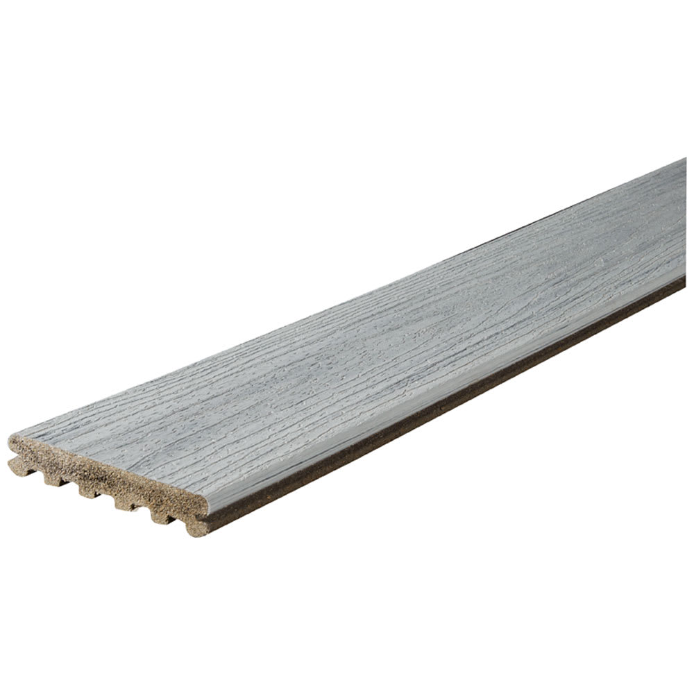 Planche de patio composite Trex Enhance Naturals rainurée Foggy Wharf 5 1/2 po x 12 pi
