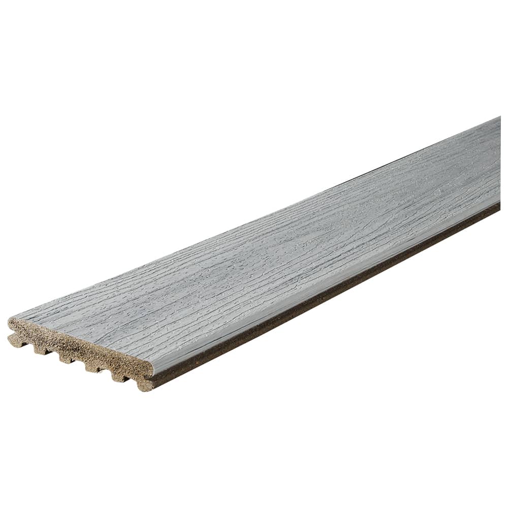 Planche de patio composite Trex Enhance Naturals rainurée Foggy Wharf 5 1/2 po x 16 pi
