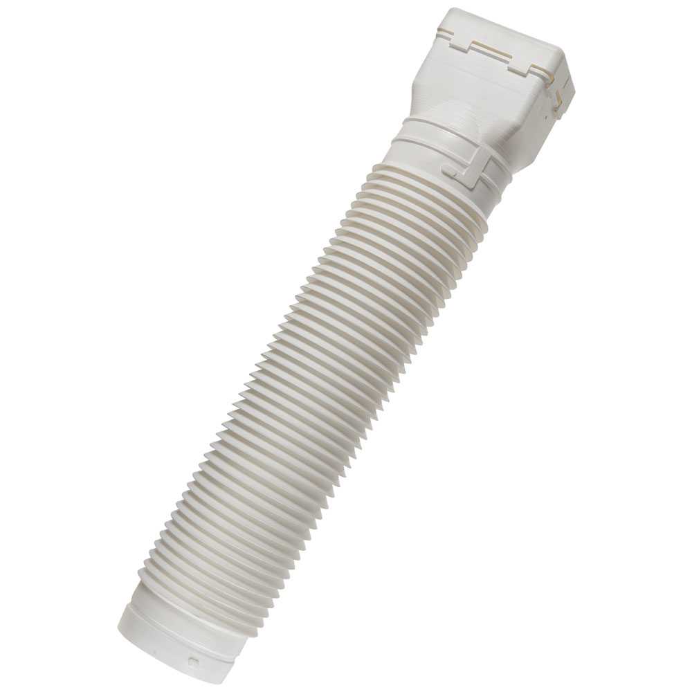 Extension flexible pour gouttière blanche 2 pi à 4 pi