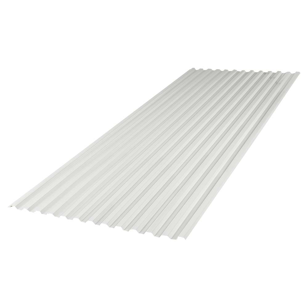 Panneau mural ondulé Rib blanc 36 po x 98 po