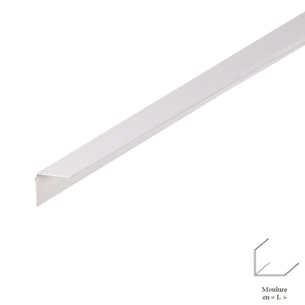 Moulure en L pour revêtement de vinyle vertical Agri-Pro blanc 10 pi