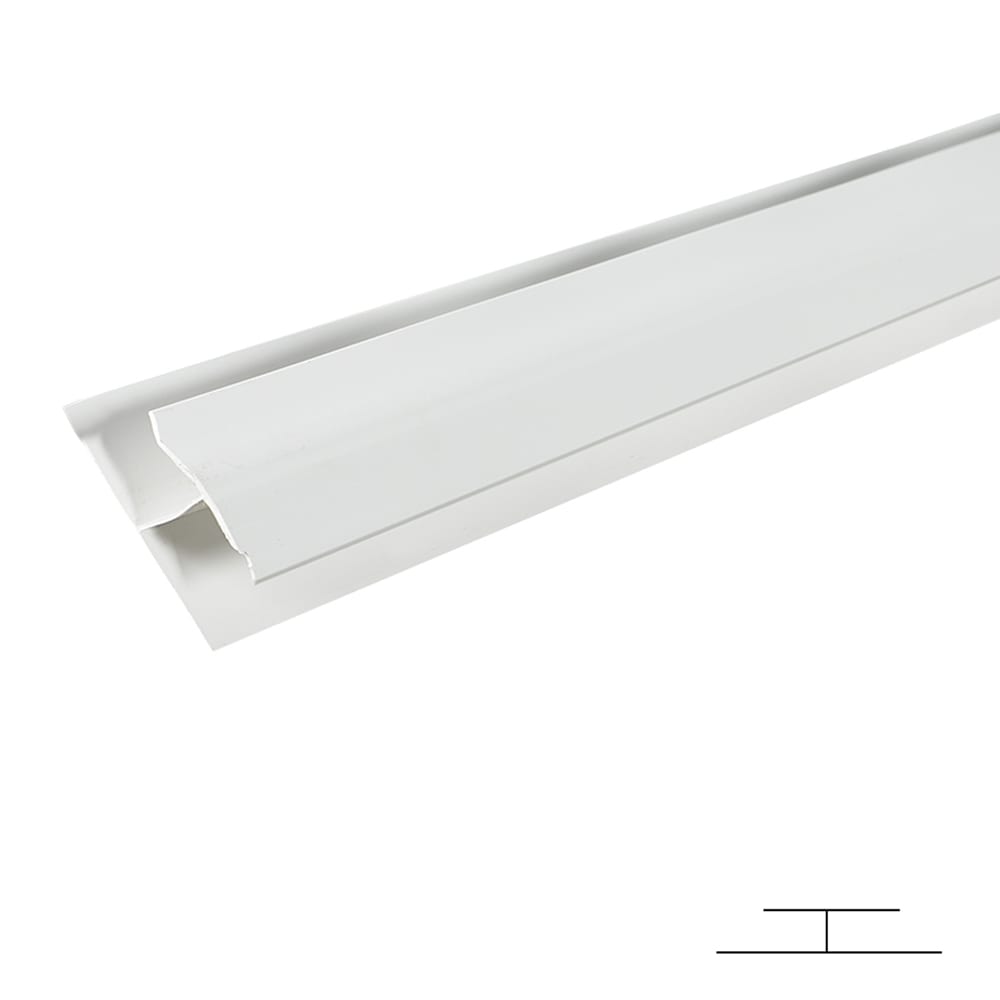 Moulure en H pour panneau mural ondulé Rib blanc 10 pi