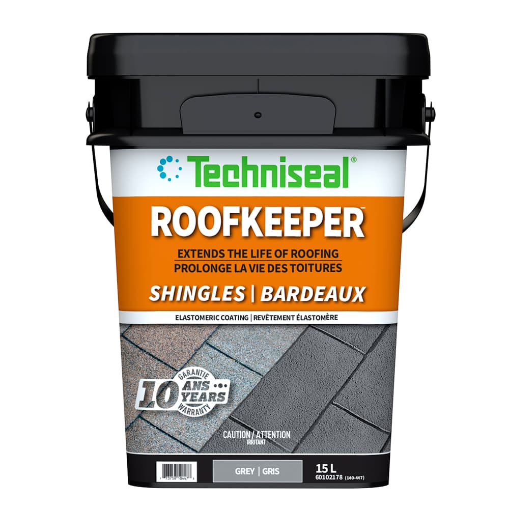 Revêtement élastomère pour bardeaux gris 15 L TECHNISEAL 