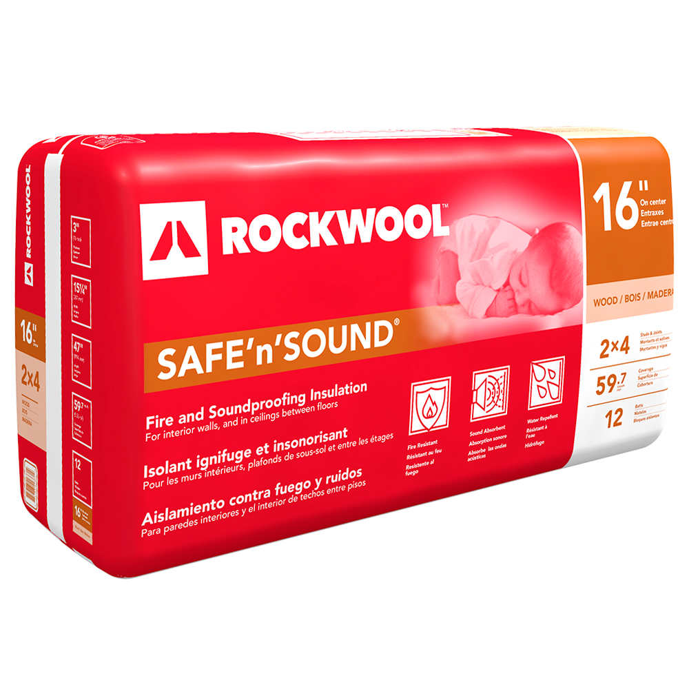 Rockwool Safe'n'Sound Acoustic Insulation 3 in. x 15 1/4 in.