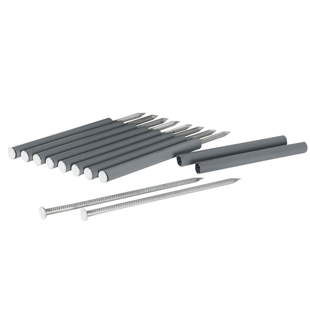 Clous et douilles pour gouttière en aluminium Pqt/10