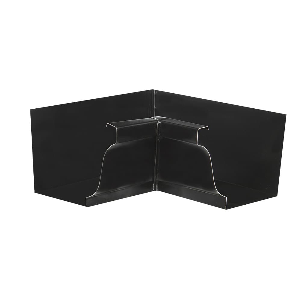 Coin intérieur pour gouttière en aluminium noir
