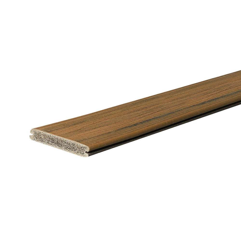 Trex Transcend Composite Patio Board Grooved Edge Havana Gold 5 1/2 in x 16 ft