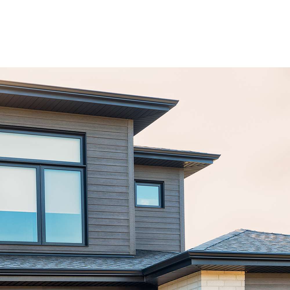 Revêtement en fibrociment ébène 6 1/4 po x 12 pi