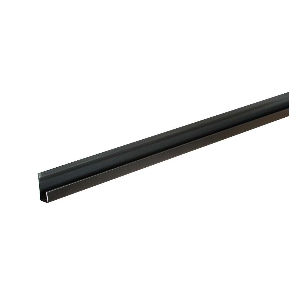 Black Aluminum J Moulding 1/2 in. x 10 ft.
