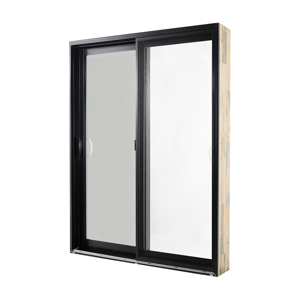 Porte Patio énergétique double ouverture 5 pi noir