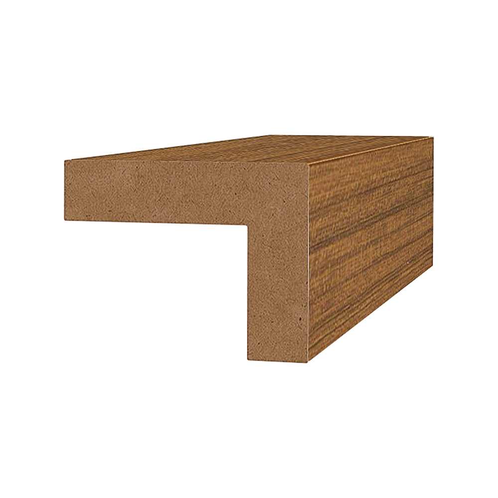 Coin extérieur en fibre de bois 3/4 po x 1 po x 110 po teck