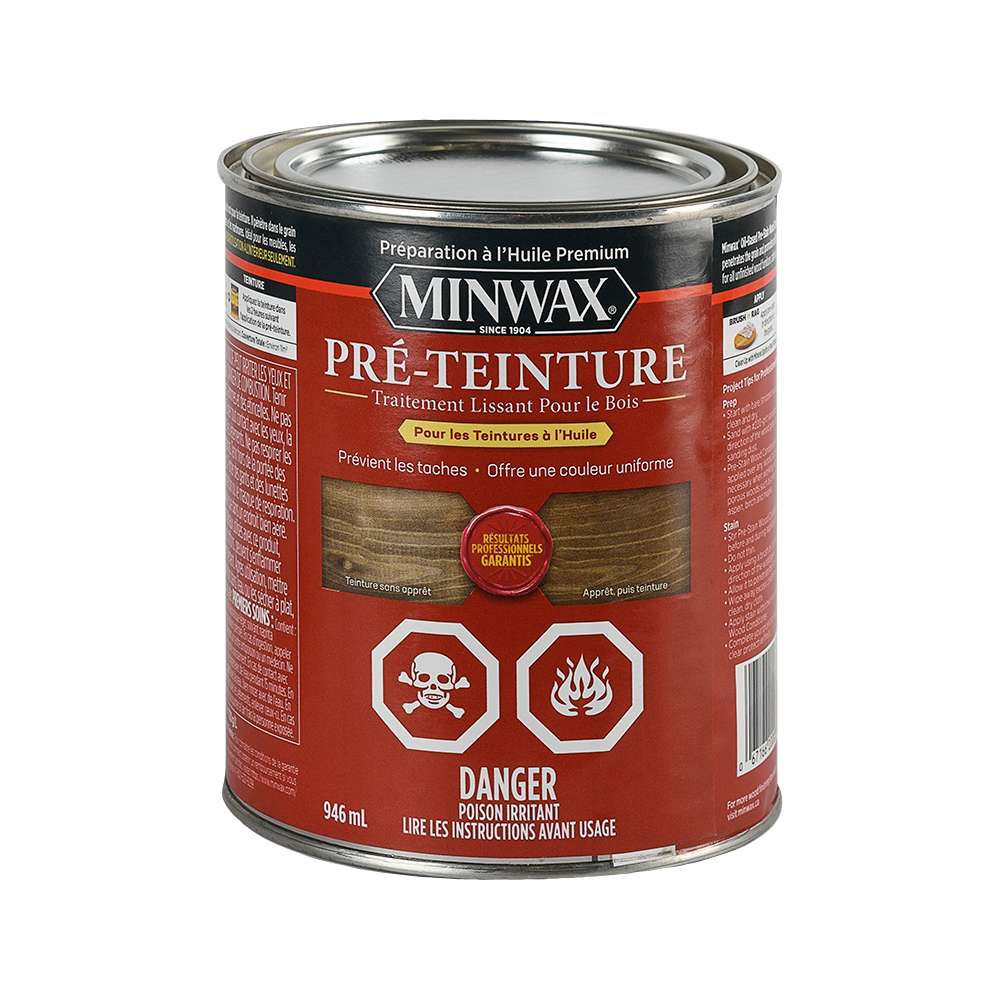 Apprêt à bois pour teinture 946 ml