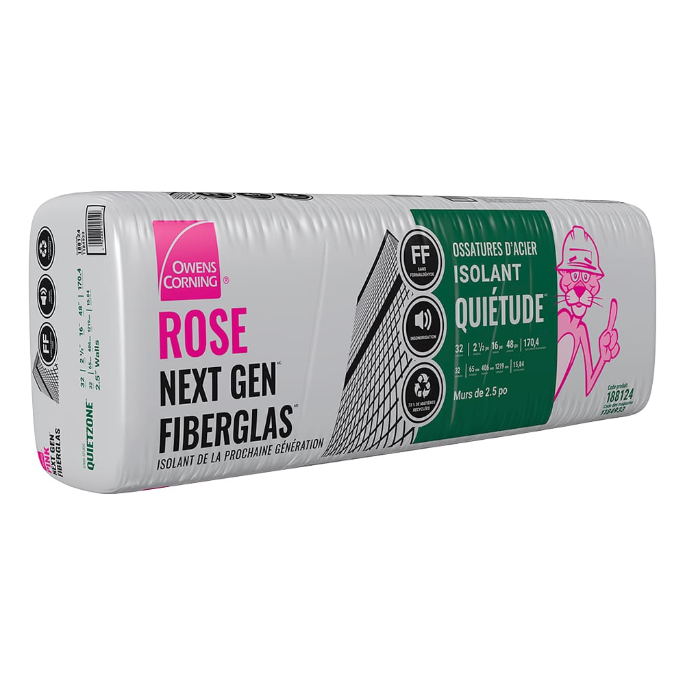 OWENS CORNING QuietZone Next Gen Acoustic Insulation 2 1/2 in. x 16 in.