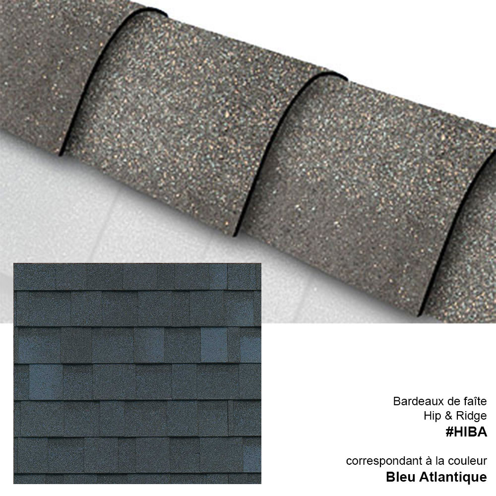 Hip & Ridge Cap Shingles Atlantic Blue