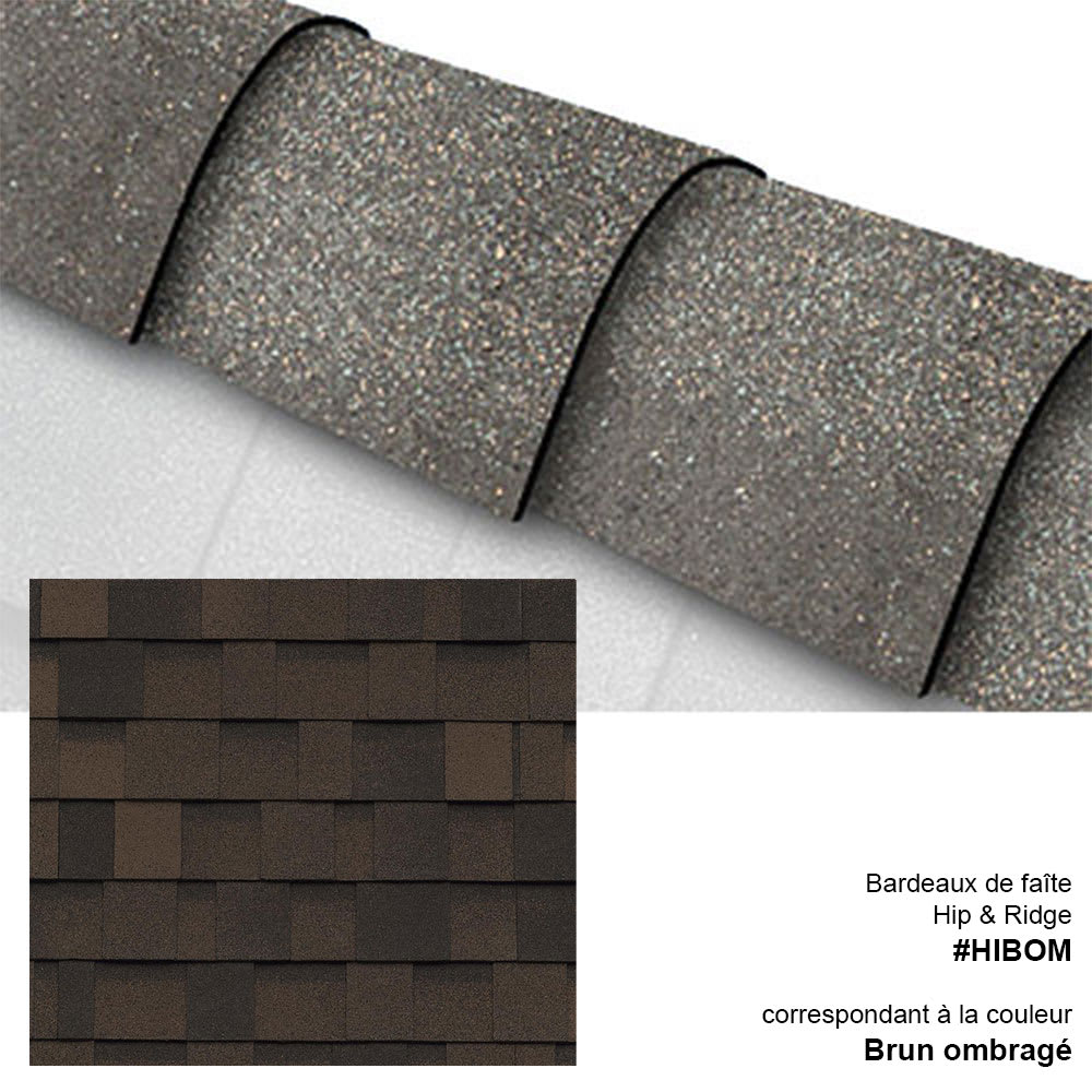 Hip & Ridge Cap Shingles Shadow Brown