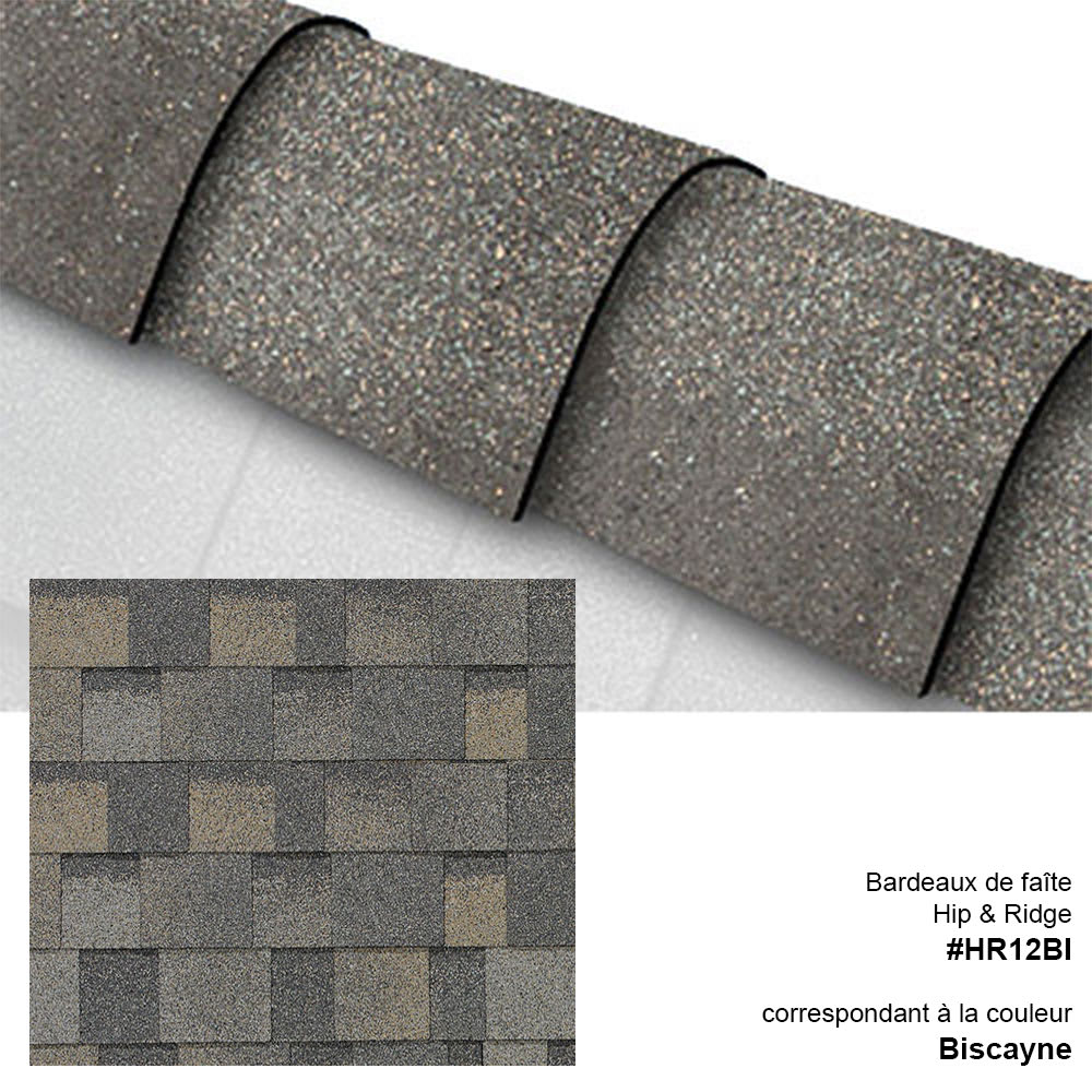 Hip & Ridge Cap Shingles Biscayne