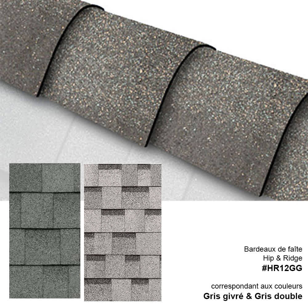 Hip & Ridge Cap Shingles Frostone Grey & Dual Grey