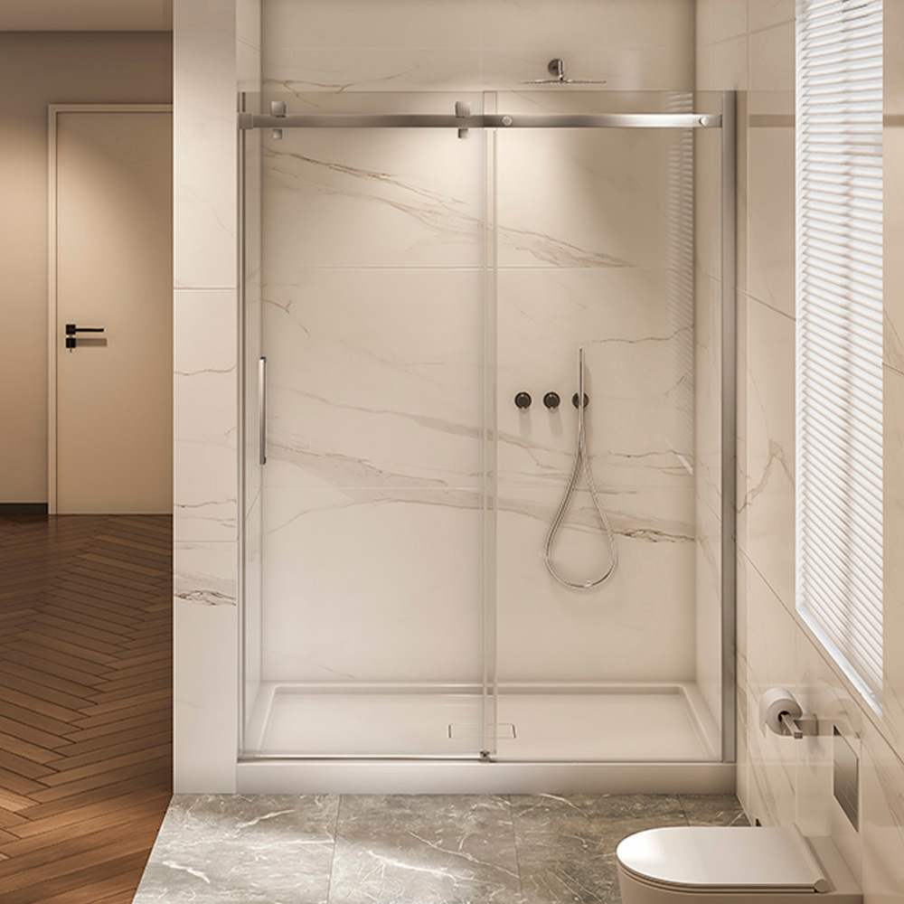 TASSILI SUPRA Alaska Alcove Shower Square Finish Chrome 60 in x 36 in