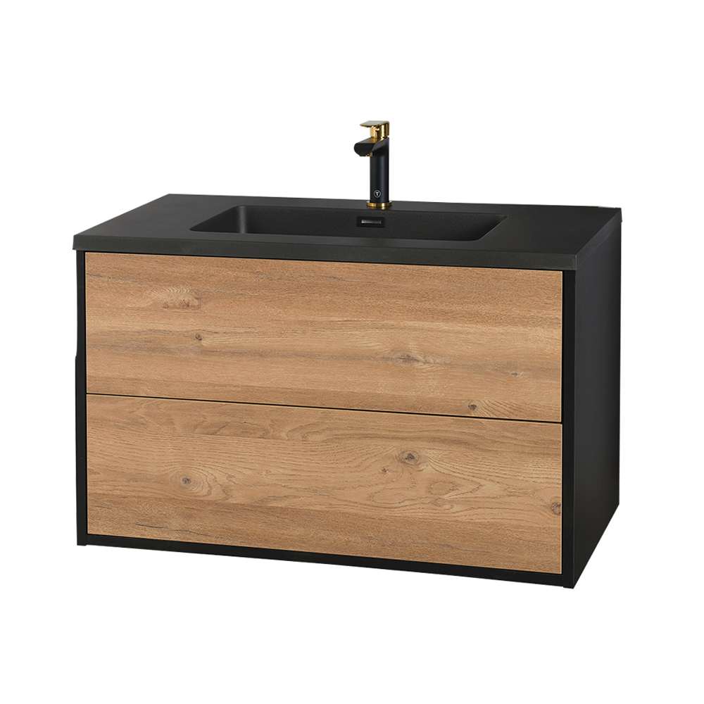 TASSILI SUPRA Valentina Vanity Hemlock & Black Finish 30 in.