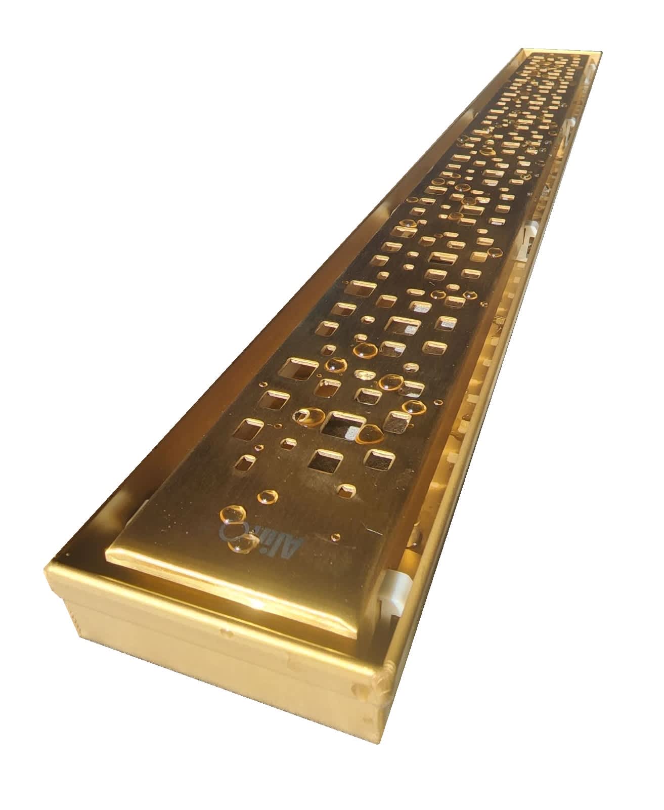 Drain linéaire 2-en-1, 54 po or mat