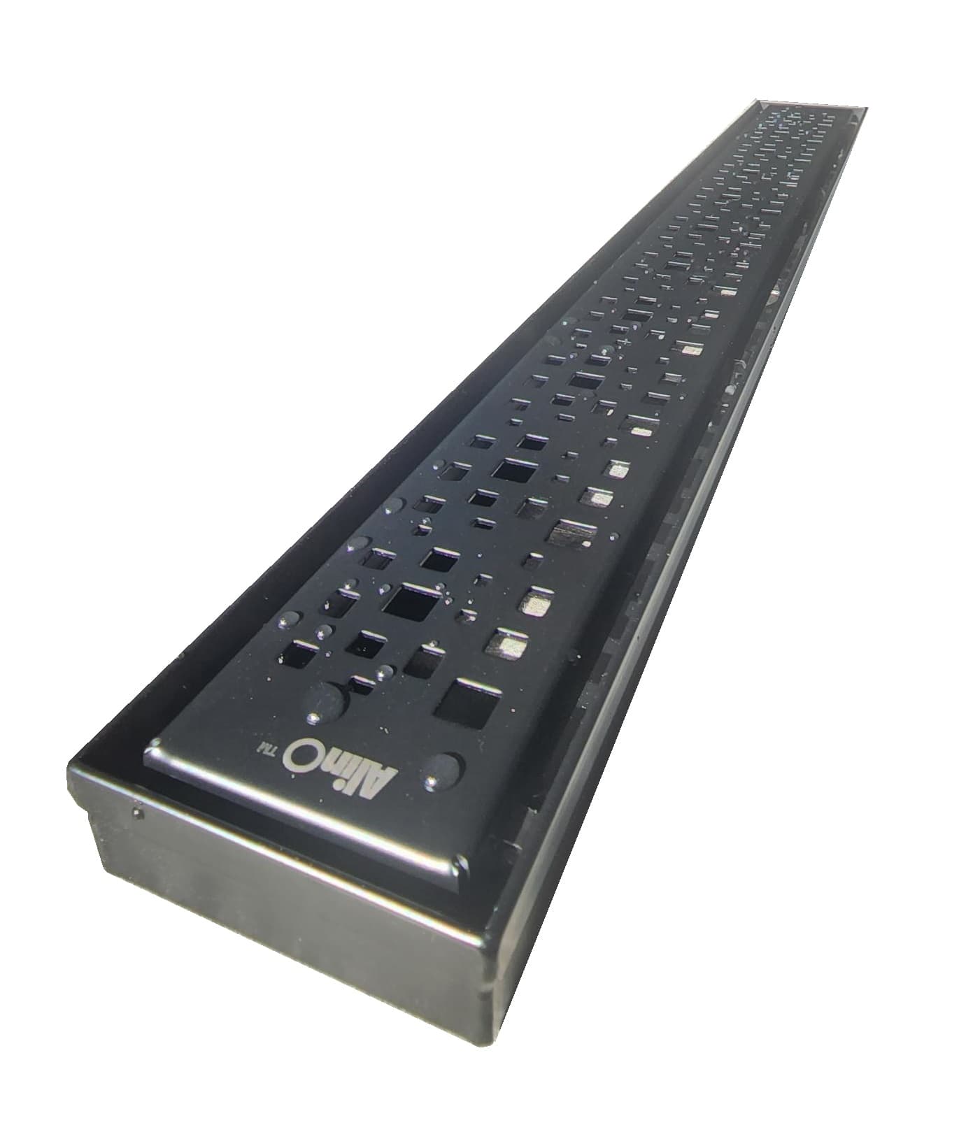 Drain linéaire 2-en-1, 42 po noir