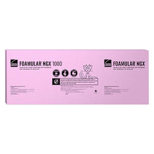 Panneau isolant Foamular NGX F-1000, 2 po x 2 pi x 8 pi OWENS CORNING
