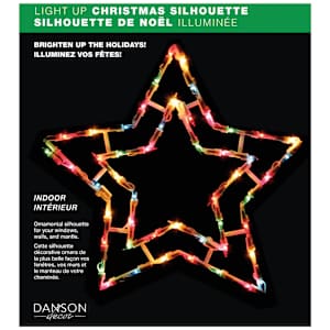 Light-Up Christmas Silhouette 18 in.