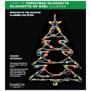 Light-Up Christmas Silhouette 18 in.