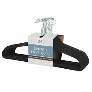 Cintres en velours Pqt/24