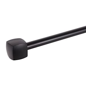 VERTUO Pure Curtain Rod Finials Black Pkg/2