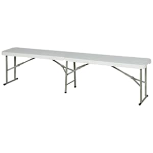 Folding Bench White 70 7/8 in.