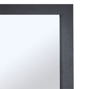 Rectangular Mirror with Frame Black 28 in. x 40 in.