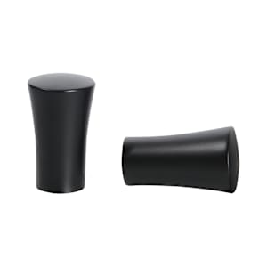VERTUO Conik Curtain Rod Finials Black Pkg/2