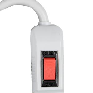 6-Outlet Power Bar White 2 ft.