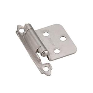Self-Closing Surface Hinge Nickel  Pkg/2