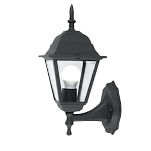 Applique murale d’extérieur noire 1 lumière