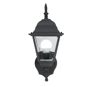 Applique murale d’extérieur noire 1 lumière