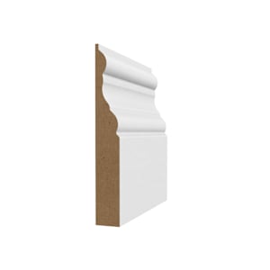 Plinthe coloniale en fibre de bois 5/8 po x 4 3/16 po x 8 pi