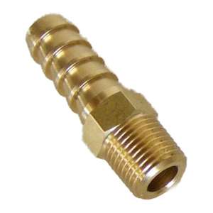 Adaptateur laiton 3/8 po insertion x 1/4 po MPT