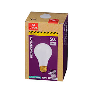 Ampoule incandescente antichocs A19, 50 W